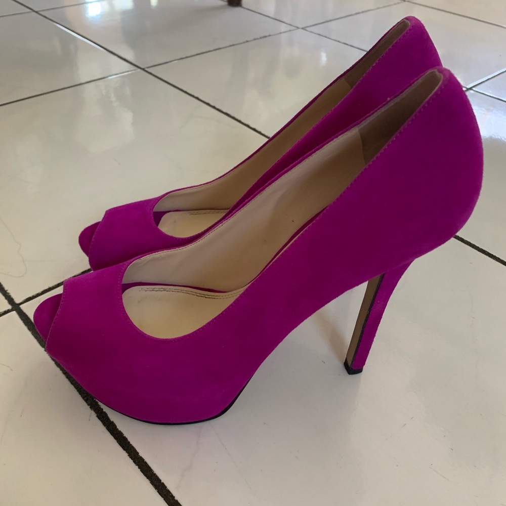 Enzo Angiolini “Eatanen” Dark Pink Suede